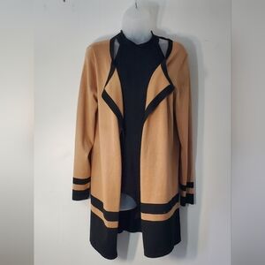 89th & Madison Tan and Black Blazer Womens M